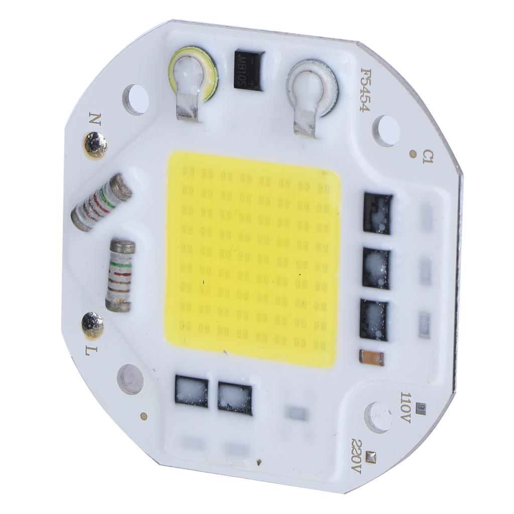 AC220V 50W Integrated Chip Light Source High Bright COB Bead   Bulb Warm White