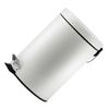 Trash Can Rubbish Bin Quiet Closing Waste Basket Metal Waste Bin Pedal Operated