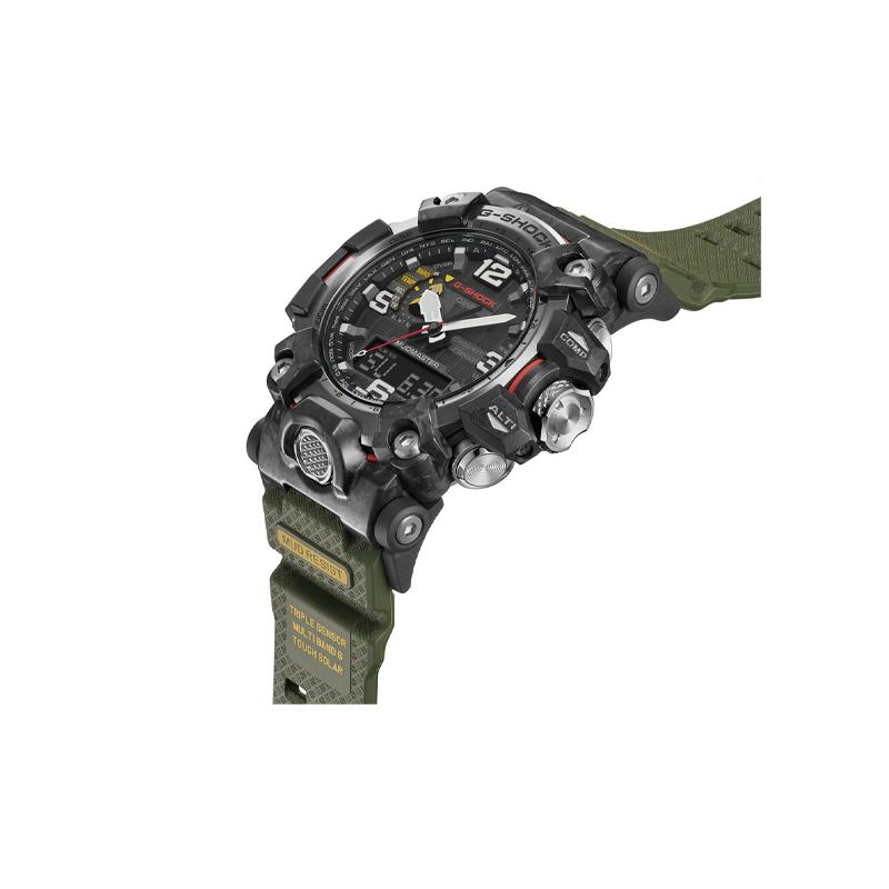 Casio MASTER OF G-LAND serie 200 meter waterdichtheid zonne-kwarts harsband herenhorloge zwart wijzerplaat GWG-2000-1A3JF