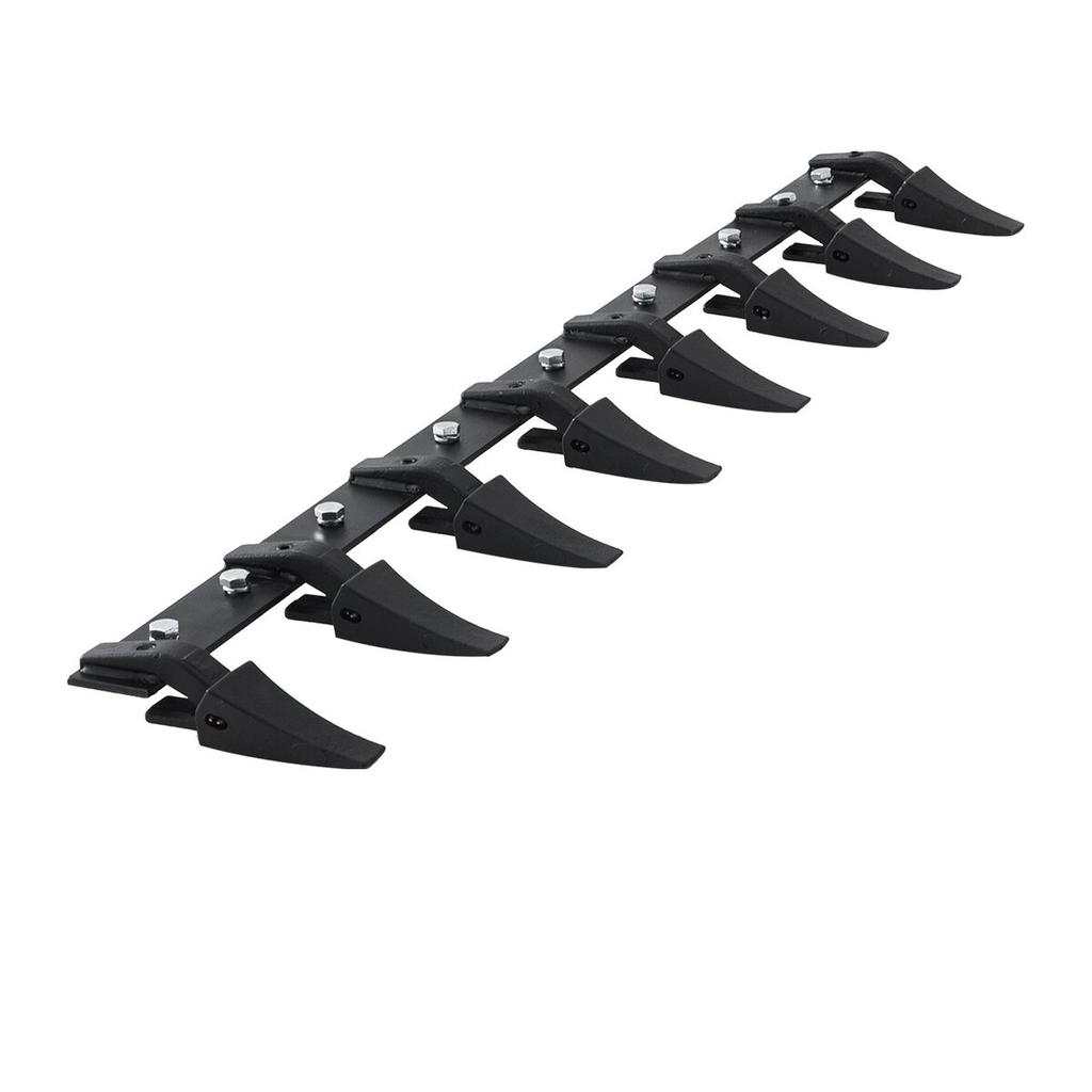 Bucket Tooth Bar, 66'', Heavy Duty Tractor Bucket 8 Teeth Bar for Loader Tractor Skidsteer, 4560 Lbs Load-Bearing Capacity Bolt On Design, for