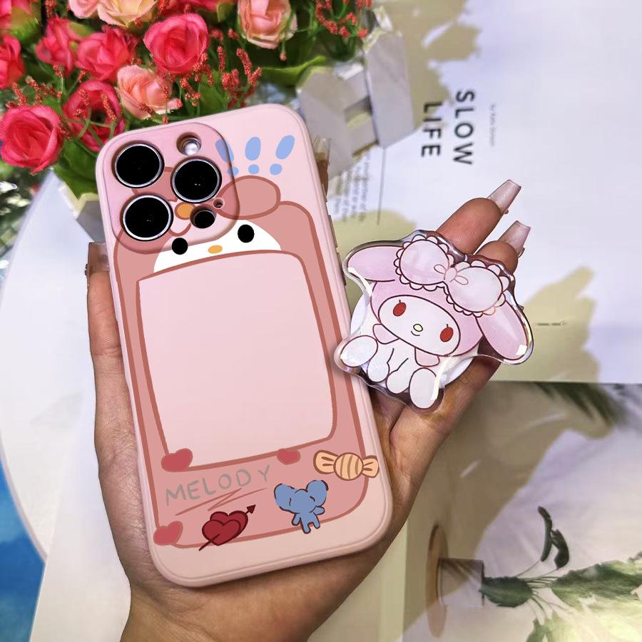 Sanrio Stand Airbag Case for iPhone 11 - Pink KT Design iPhone 15 Pro