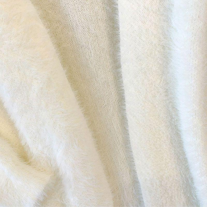 New Sweater Women Loose Wear Fashion White Dress