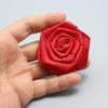 Hand-Sewn Ribbon Rose Flower Decorative Patch for Clothing and Hair Accessories