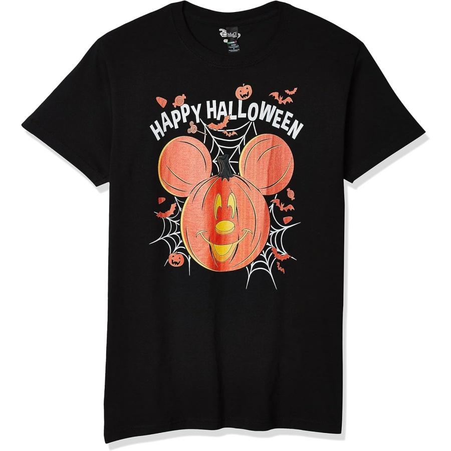 Disney Mens Mickey Mouse Jack O LanternT-Shirt S