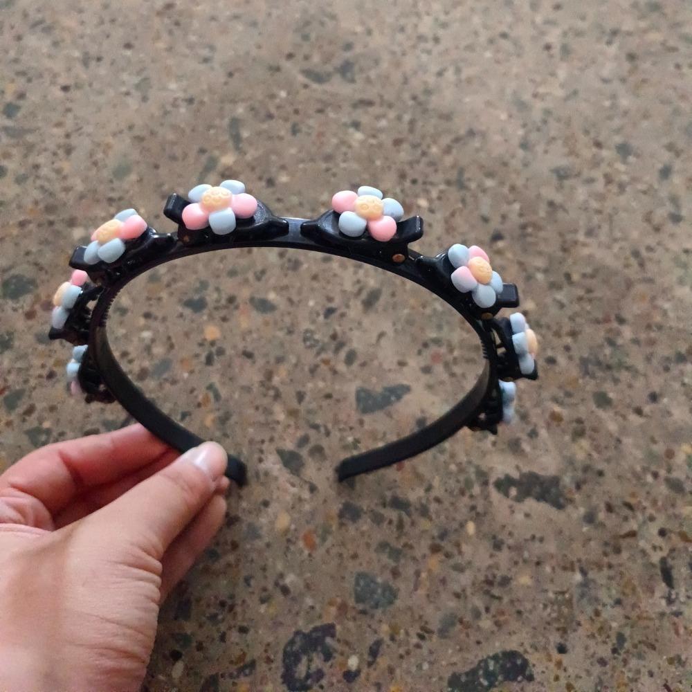 Colorful Flower Children's Wave Hair Hoop Korean Kids Teeth Headband  Hair Accessories
