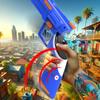 Secure and  ABS Gaming Handle VR Gaming Shooting Grip for Q 3 Virtual Reality Shooting Controller Blue