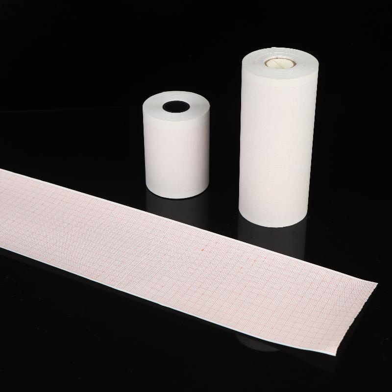 Electrocardiograph Printer Paper Thermal Ecg Paper Clear Accurate Grid High Sensitivity For Hospital Medical Use 50/63/80/110Mm