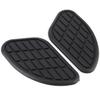 Motorcycle Fuel Tank Knee Pad, Vintage Tank Side Panels Protector Stickers Universal Gas Petrol Tank Knee Pads(Black) (Black)