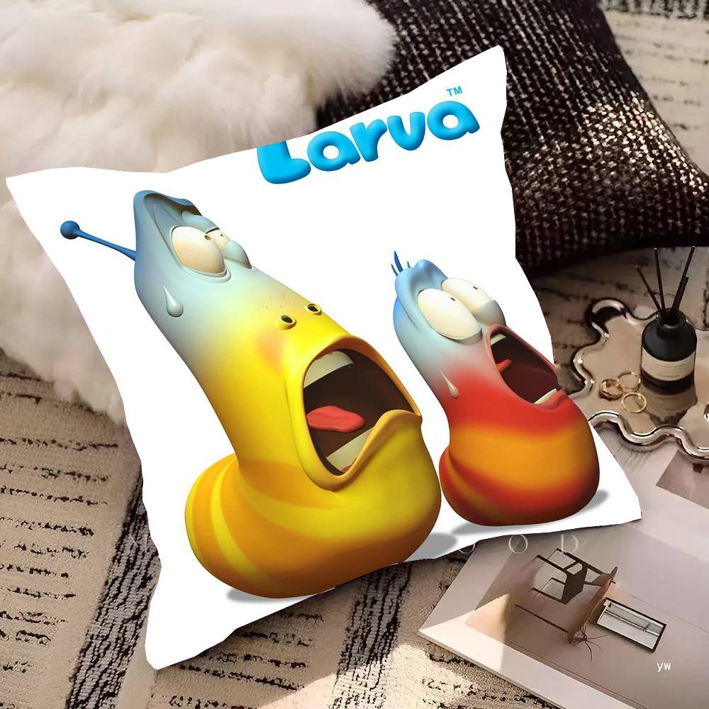 Cute LLarva Animated Game Pillow Case Fashion Square Pillowcase Bedroom Sofa Room Ins Decoration Leisure