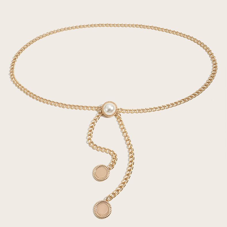Pearl Simulation Fashion Decoration Women Casual Waist Chain For Use Daily