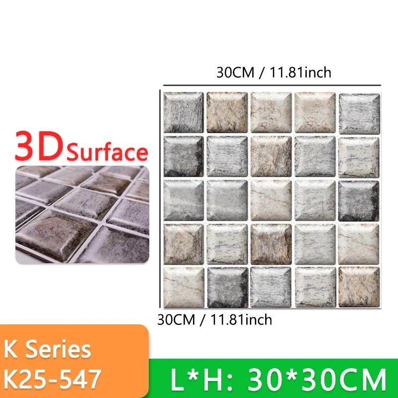10pcs Thick Wall Sticker Self Adhesive Tiles Floor Stickers Marble Bathroom Ground Wallpapers waterproof PVC Bedroom living Room