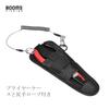 Booms Fishing X03 Aluminum Fishing Pliers with Case and Butt Black and Red Rope,