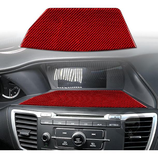 for Honda Accord 9th Gen 2013-2017 Accessories Door Handle Red | Real Carbon Fiber, for Honda Accord 9th Gen 2013 2014 2015 2016 2017, Interior Trim