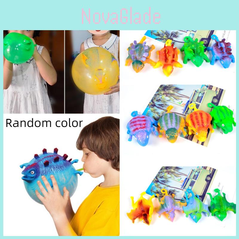 Blow-up Dinosaur Stress Ball Fun And Novelty Tpr Toy For Anxiety Relief