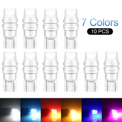 10Pcs Canbus T10 LED W5W LED Bulb Car Steering Side Light Sign Light 168 192 Car Ceramic Wedge Parking Bulb License Plate Light
