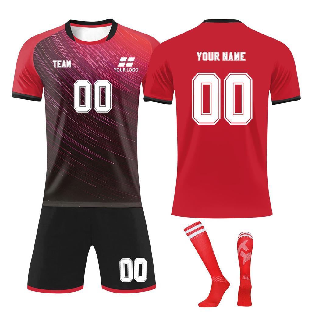 Personalizovaná sada košil Pánská Dívčí s číslem jména Vlastní fotbalové dresy pro chlapce tréninkový oblek