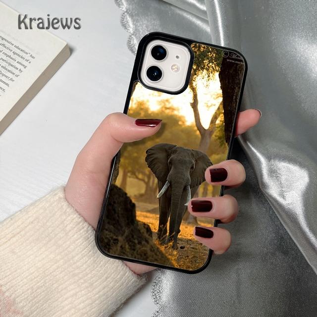 Elefantenliebe Zuneigung Natur Handyhülle Cover Für iPhone 17 Air 16 15 14 plus 12 13 pro max coque Fundas