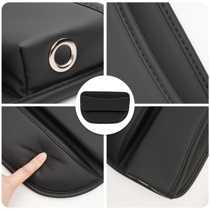 AABCR1 For Benz Car Seat Gap Storage Box Leather Storage Pocket Keys Card Phone Holder Accessories AMG Exclusive W204 W222 W205 W203