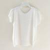 Zomer Ronde Hals IJszijde T-shirt met Korte Mouwen Damesmode Textuur Trui Top