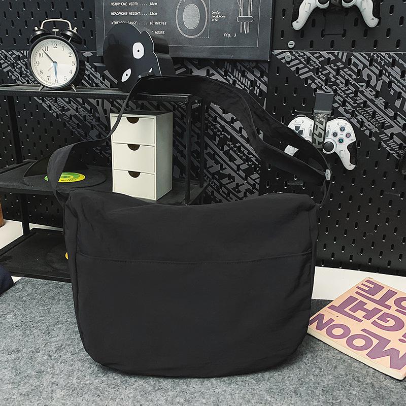 School bag versatile ins style simple large capacity shoulder backpack simple couple daily light mail carrier bag