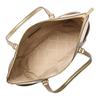 Michael Kors Mk Charlotte Logo Print Zipper Closure Coated Canvas Tote Bag Women Tote Bags Light-Gold 35F4GCFT3V-PALEGOLD