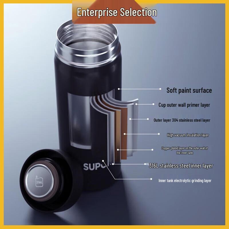 Supor 316L Stainless Steel Insulated Mug with Tea Infuser