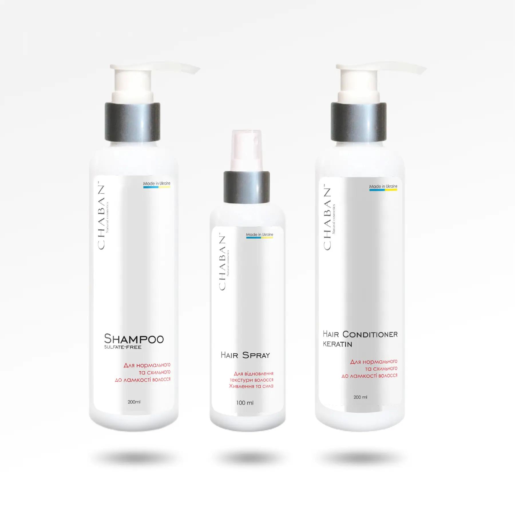 

Комплекс для нормального та схильного до ламкості волосся Chaban