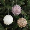 8cm Sequin Foam Christmas Tree Ornament Ball