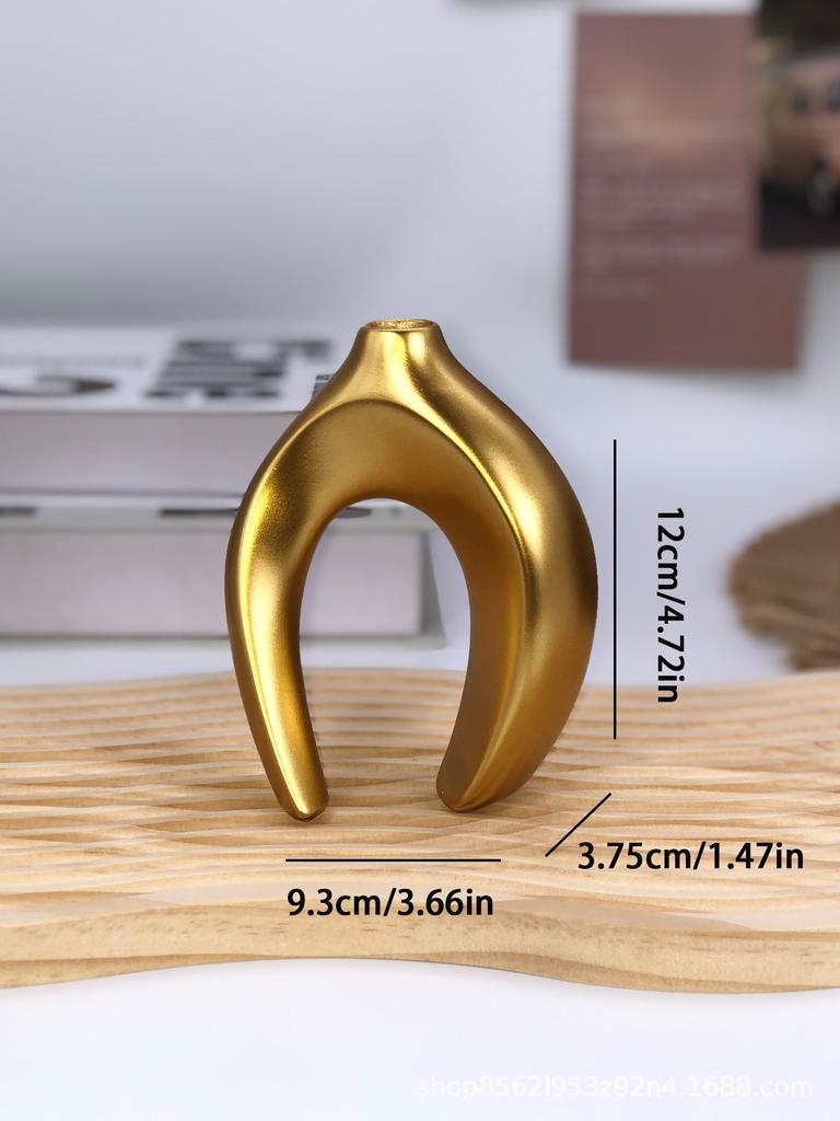 2PCS European Style Minimalist Small Split Snuggling Vase, Modern Creative Abstract Decoration, Home Drying Flower Utensil