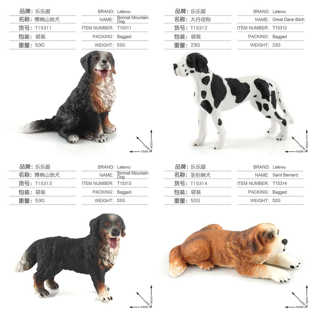 Pvc Saint Bernard Model With Realistic Animal Figures For Collectors And Dog Enthusiasts