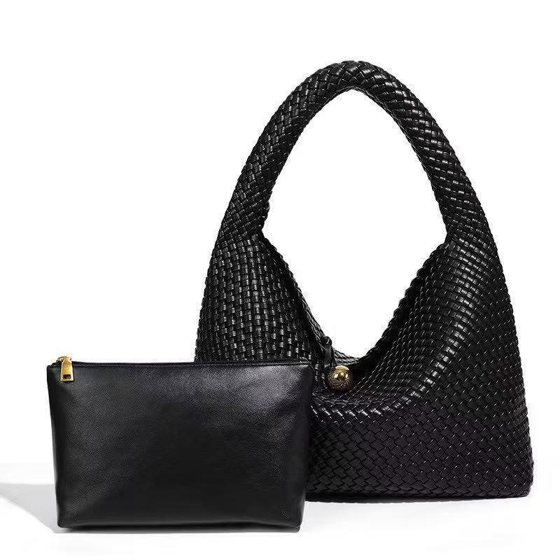 

French Retro Armpit Woven Women s Bag High-end Trendy Niche Handbag Large Capacity Commuting Shoulder Work 37x7x30cm