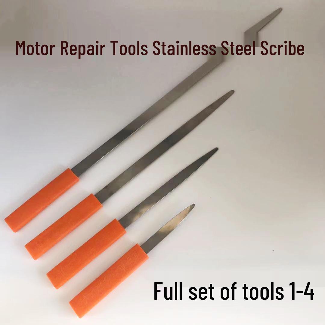 Набор инструментов для ремонта двигателя из нержавеющей стали: Набор из 4 ножей для разметки и размотки катушек No. 1, 22CM