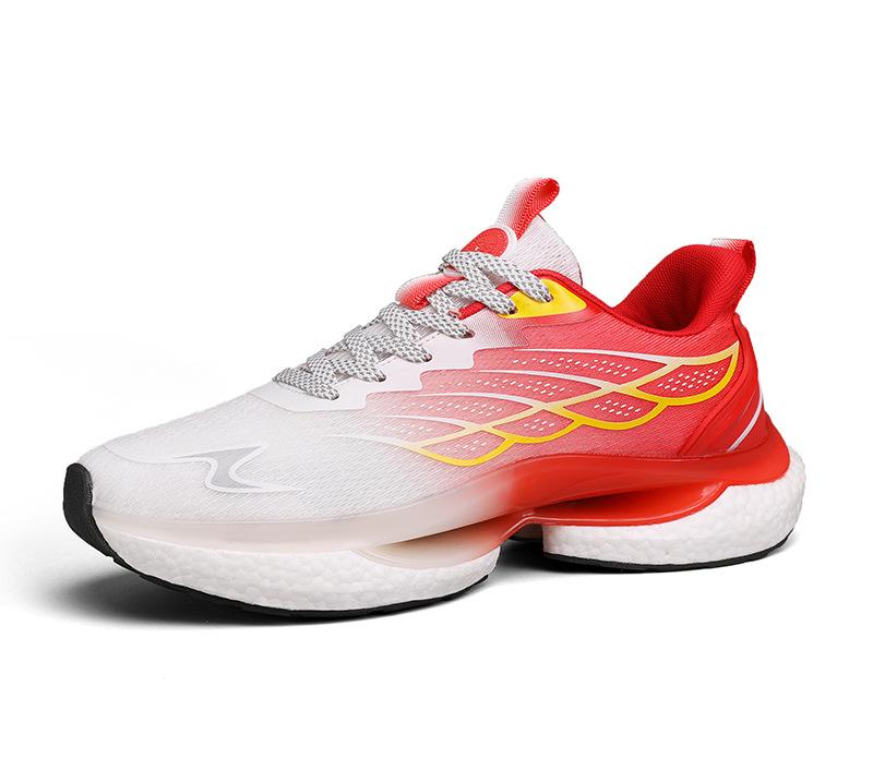 

Пара кроссовок мужских и женских летних дышащих из сетки ледяного шелка, ультралегких спортивных и для отдыха, с подошвой из попкорна, модных 36