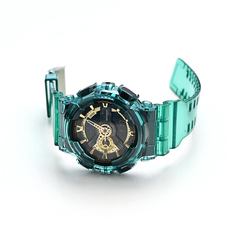 För Casio G-Shock GA-100/110/120 GD-100/110/120 GAX-100 GLS-100 Silikonarmband Boettsats Transparent Sportklocka Armband