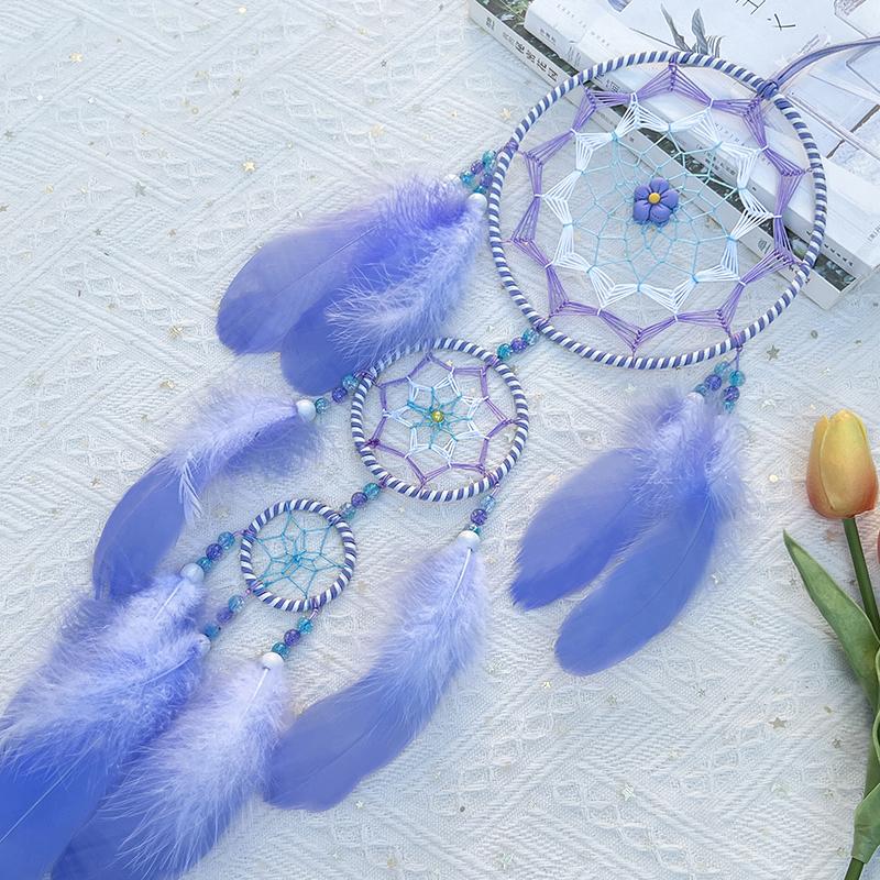Dream Catcher Handmade Wind Chime Living Room Bedroom Hanging Ornaments Wall Pendant Home Decoration Dreamcatcher Festival Gifts