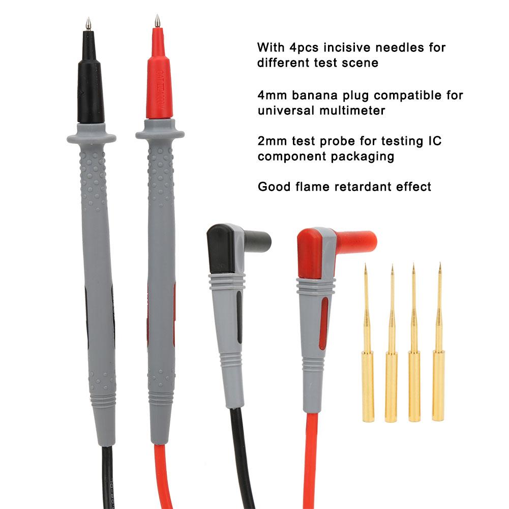 P1505 150cm 1000V 10A Universal Multimeter Test   Probe Cable Silicone Wrap Copper Needle