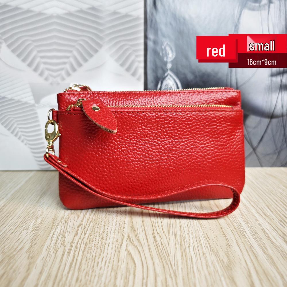Korean Style Genuine Leather Multi-Functional Women's Wristlet Clutch Wallet