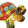 Huaqianguhh Turtle Stained Glass Night Light, Colorful Tabletop Lamp, Warm Glow Bedside Decor for Kids Room, Gift Animal Lovers