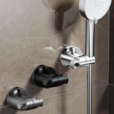 Haltbarer Kunststoff, einfach zu installierende Duschkopfhalterung, kein Stanzen, verstellbarer, drehbarer Saugnapf-Duschkopfhalter, Badezimmerzubehör