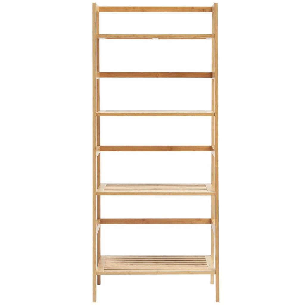 Bamboo Bookshelf 4 Tiers Bamboo Ladder Bookshelf Trapezoid Storage Rack