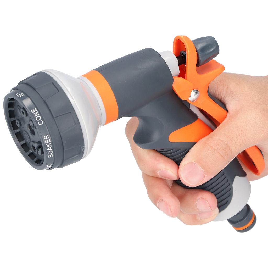 Garden Hose Spray Nozzle 8 Adjustable Patterns Water Sprayer High Pressure Spray Nozzle