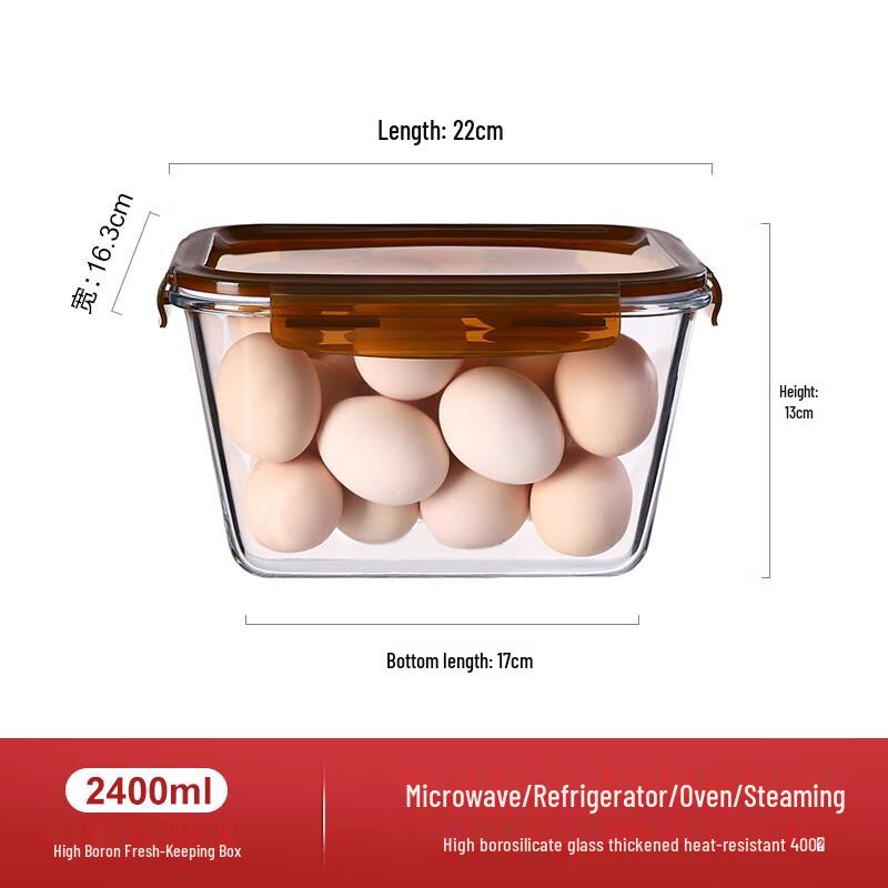 Glass Food Storage Container Set