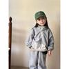 Winter Children Polar Fleece Sweatshirt Set Boys Girls Plus Velvet Thick Warm Suit Kids Casual Sports Outfits
