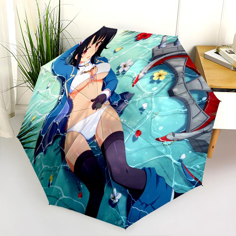 Folding Umbrella Travel Suitable For All Seasons Three Folds Umbrella Gift