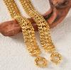 Dubai 18k Gold-plated Copper Bracelet Circular Clasp Woven Chain Hand Accessories Bangle Fashion Jewelry Bracelet Gifts