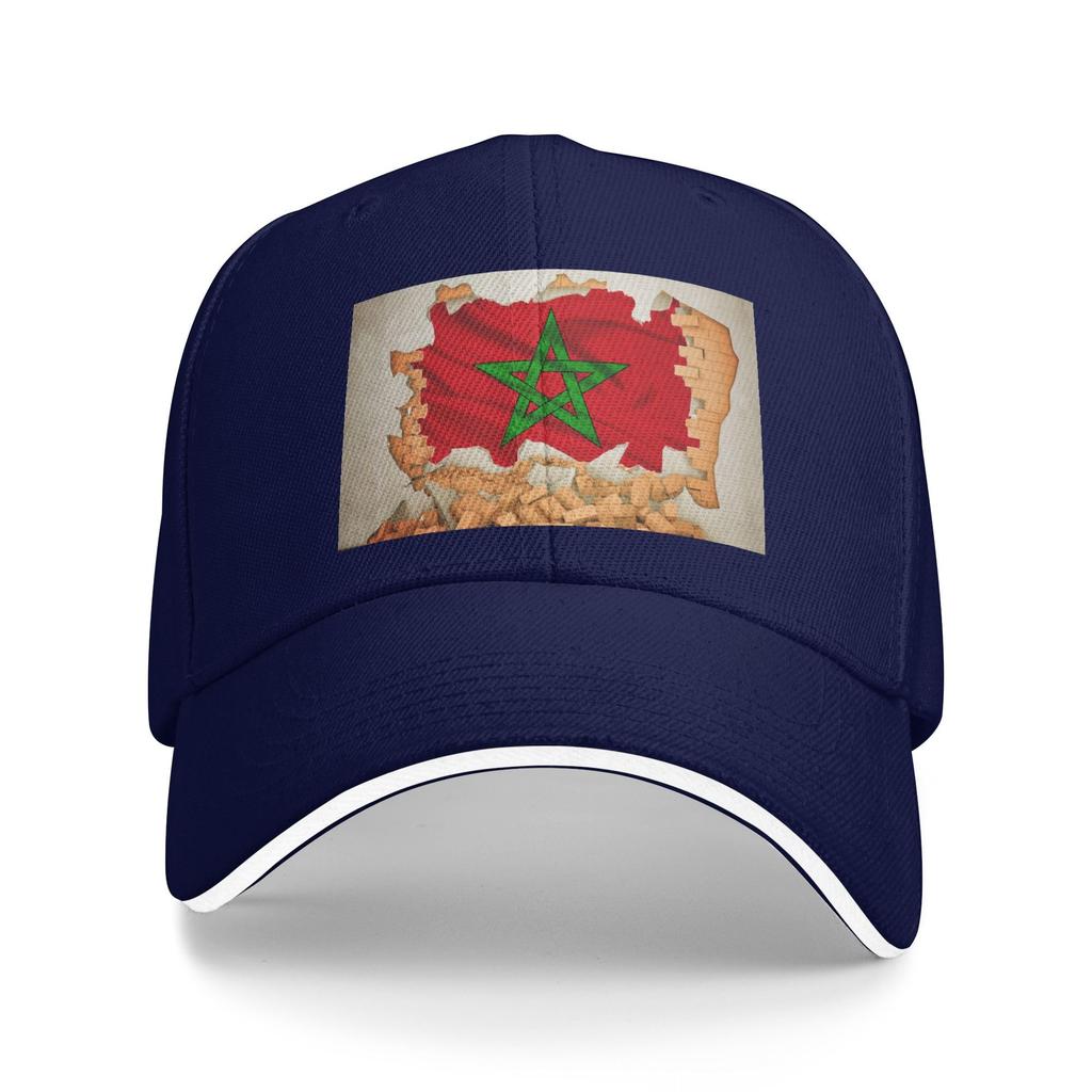 Sandwich Baseball Cap for Men & Women, 3-Layer Contrast Design Adjustable Hat, Lightweight Durable Cap