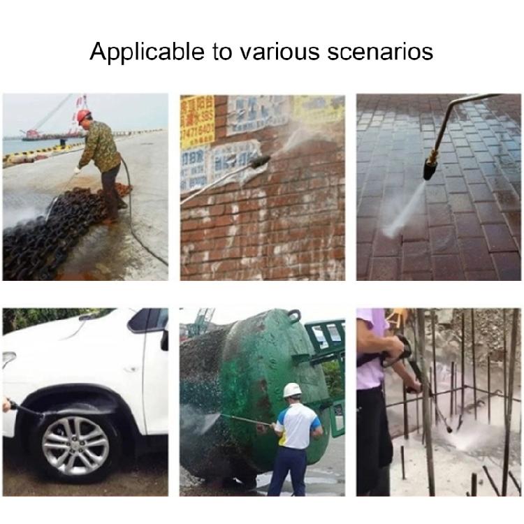 360°Rotating Triple Turbos Nozzle for Highly Pressure Washers Efficient Cleaning Aid Increases WaterFlow Sprayed Out