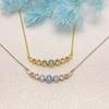 Elegant Rainbow Zircon Collarbone Necklace for Women - Light Luxury Fashion Statement