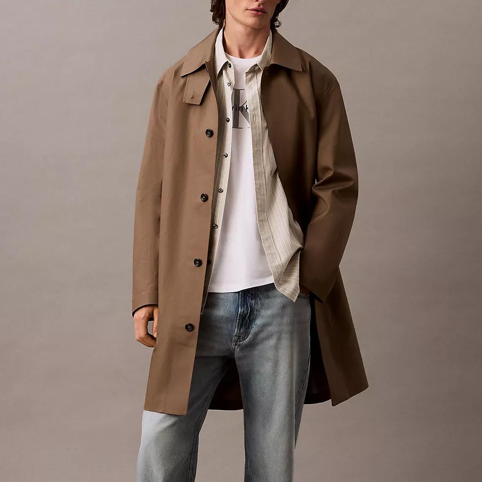 Calvin Klein Minimalist Comfortable Versatile Classic Crew Neck Short Sleeve T-Shirt Men Tops Bright-White 4RB862G-110