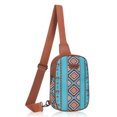 Böhmische Damen-Brusttasche, Wasserdichte Umhängetasche mit einem Schultergurt, Ultraleichtes Canvas-Originaldesign